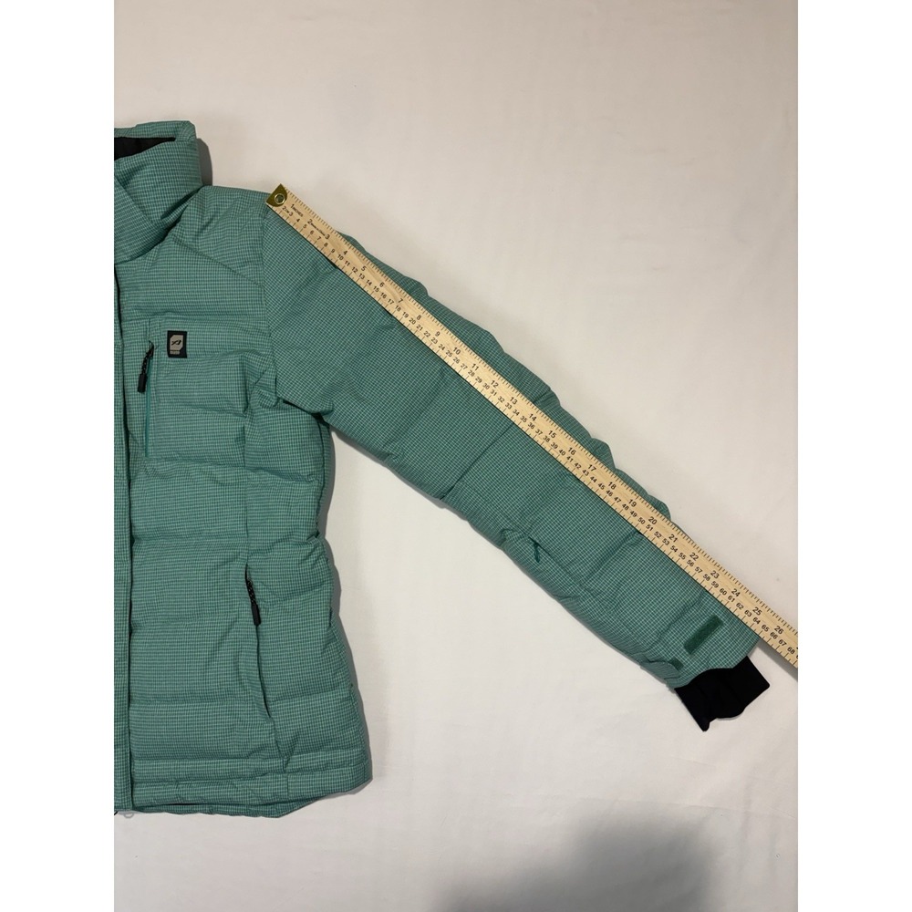Orage Puffer Ski Jacket Feather Down Fill  Prime 20  Women's Medium Aqua No Hood - Picture 9 of 16